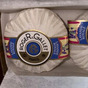 Roger & Gallet Paris Lavande Royale 3 french milled  Perfumed Soaps Lavender